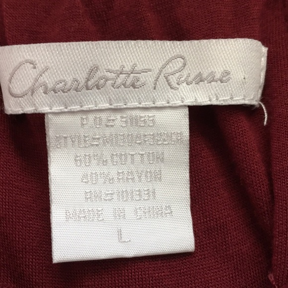 Y2K 𝅺Charlotte Russe Black & Red Sheer Layered Tank Large Juniors - Picture 9 of 9